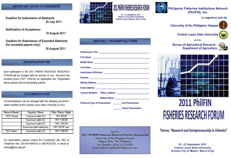 2011 PhilFIN fisheries research forum